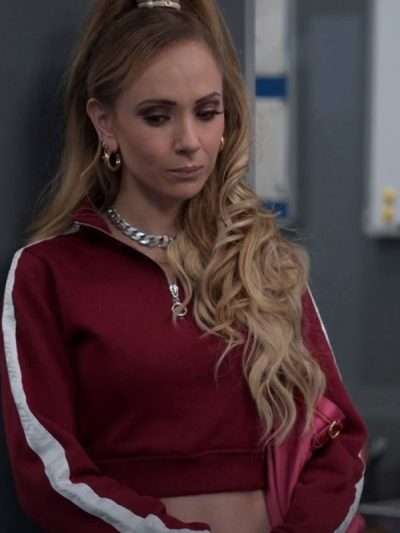 Ted Lasso S02 Keeley Jones Red Copped Jacket