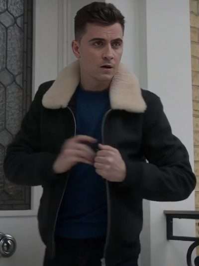 Ted Lasso S03 Richard Montlaur Black Wool Jacket