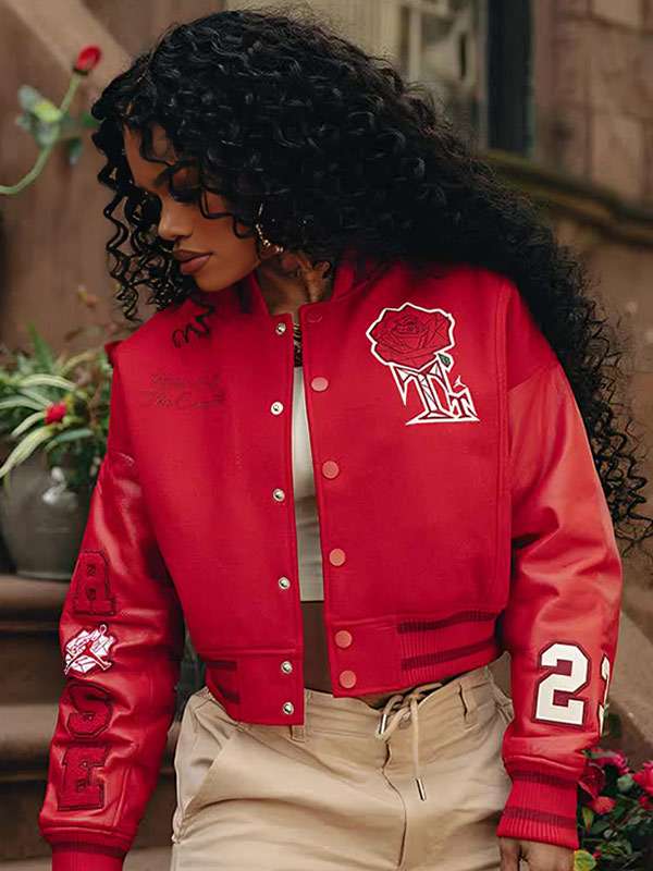 Teyana Taylor Jordan Red Jacket
