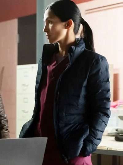 Shop The Cleaning Lady 2025 Elodie Yung Puffer Jacket