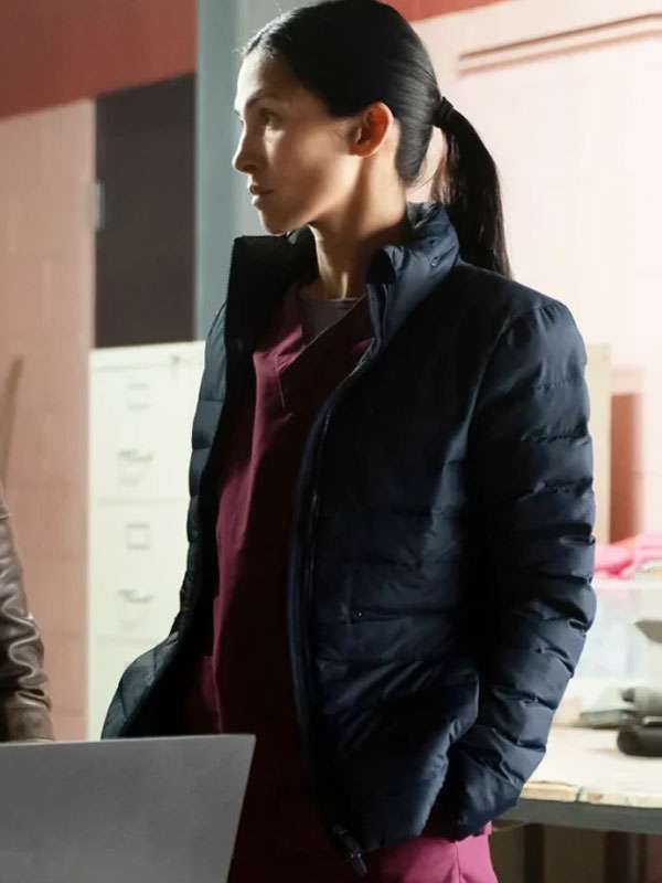 Shop The Cleaning Lady 2025 Elodie Yung Puffer Jacket
