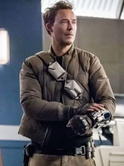 Shop Dr Harry Wells The Flash S06 Quilted Jacket