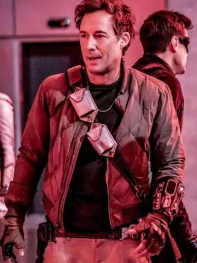 The Flash S06 Dr. Buy Harry Wells Green Quilted Bomber Jacket