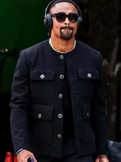 Jalen Hurts The Today Show Black Wool Jacket