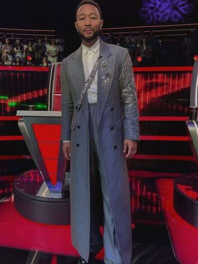 The Voice S27 John Legend Grey Coat