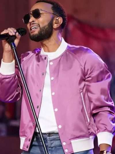 John Legend The Voice S27 Pink Jacket