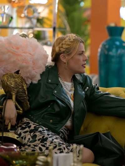 The Young and the Restless 2023 Busy Philipps Green Leather Jacket