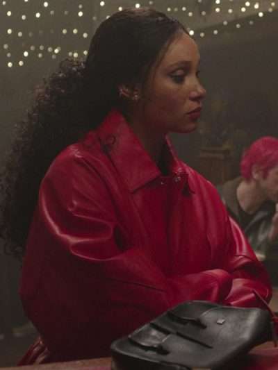 Adwoa Aboah Too Much 2025 Leather Jacket