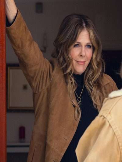 Shop Rita Wilson Too Much 2025 Brown Jacket