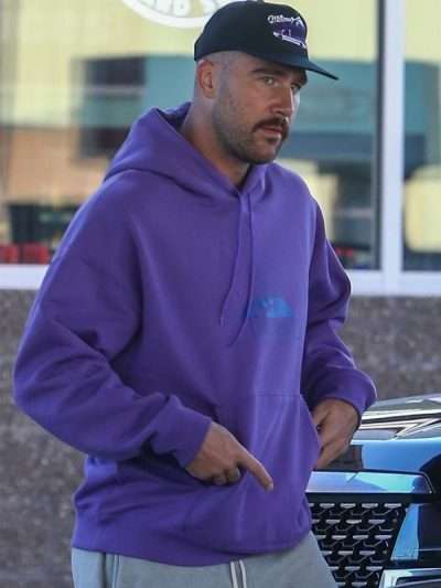 Travis Kelce Birthday Purple Hoodie