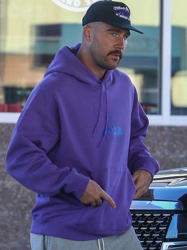 Travis Kelce Birthday Purple Hoodie