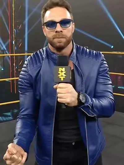 WWE LA Knight Blue Jacket