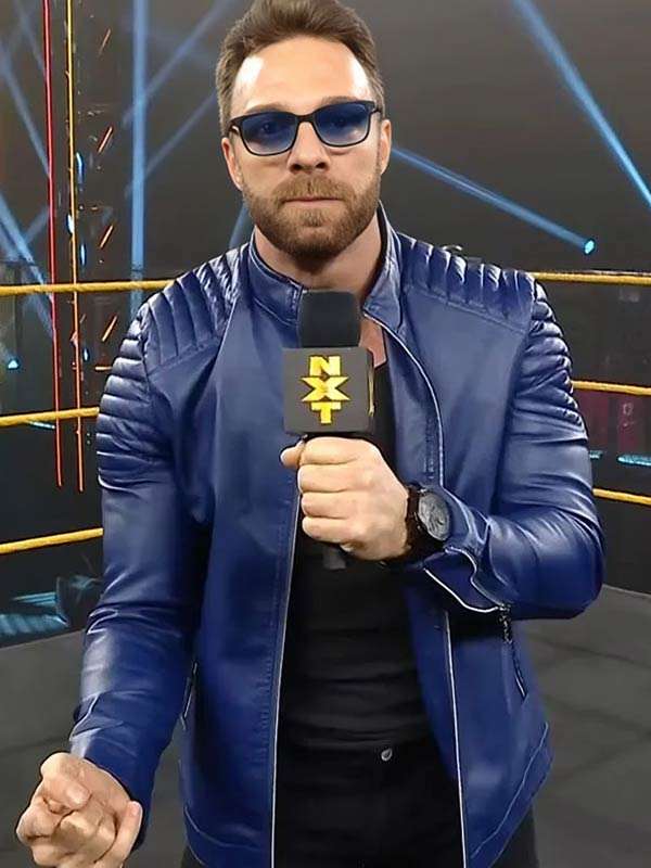 WWE LA Knight Blue Jacket
