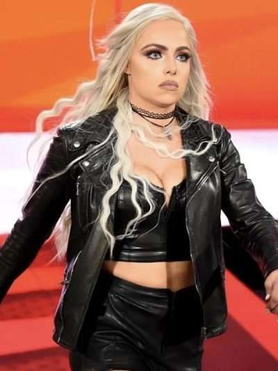 World Wrestling Entertainment Liv Morgan Black Biker Jacket