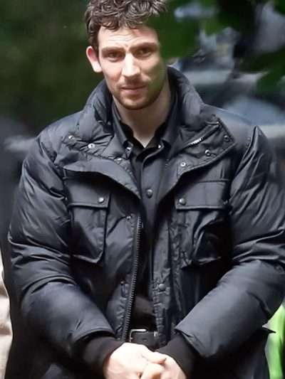 Shop Josh O'Connor Wake Up Dead Man Puffer Jacket
