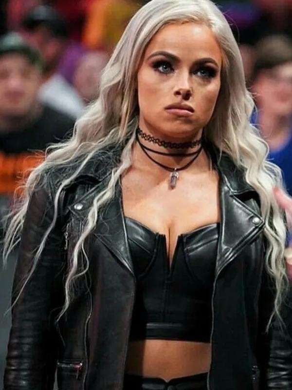 WWE Liv Morgan Black Leather Jacket