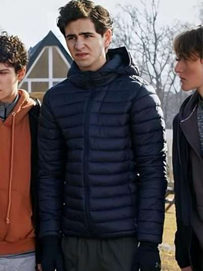 TV Series Young Royals August Black Puffer Jacket