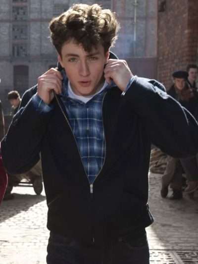 Nowhere Boy Aaron Taylor-Johnson Black Wool Jacket