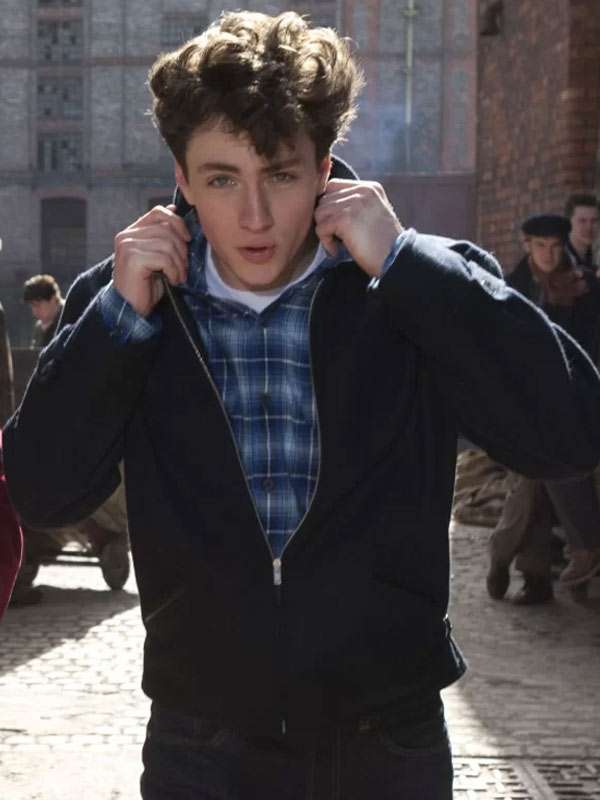 Nowhere Boy Aaron Taylor-Johnson Black Wool Jacket