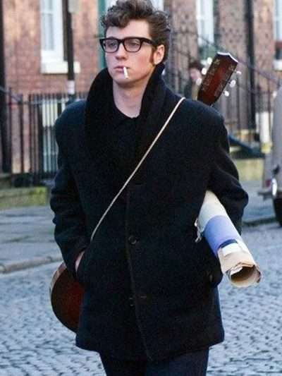 Aaron Taylor-Johnson Nowhere Boy Black Wool Coat