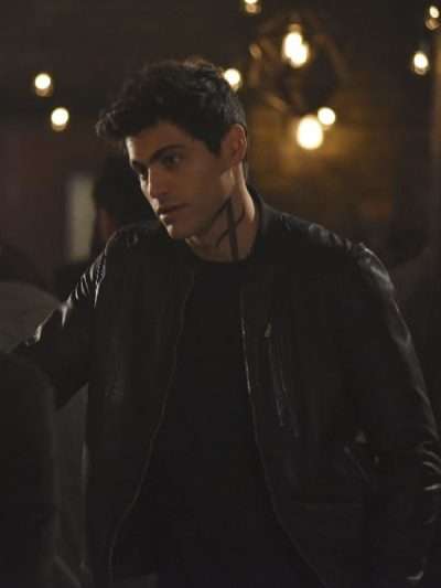 Shop Alec Lightwood Shadowhunters S02 Bomber Leather Jacket