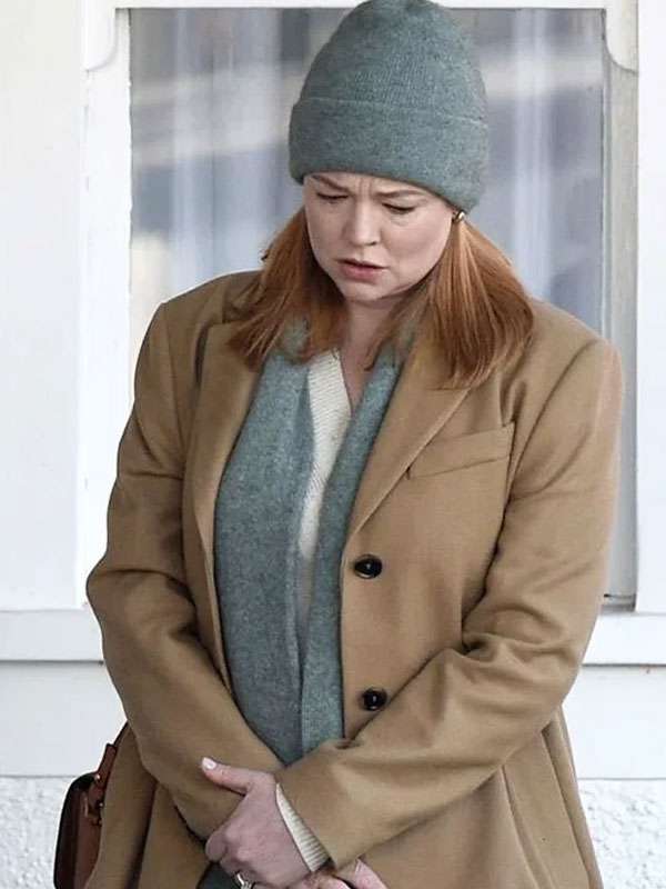 All Her Fault S01 Sarah Snook Brown Wool Coat