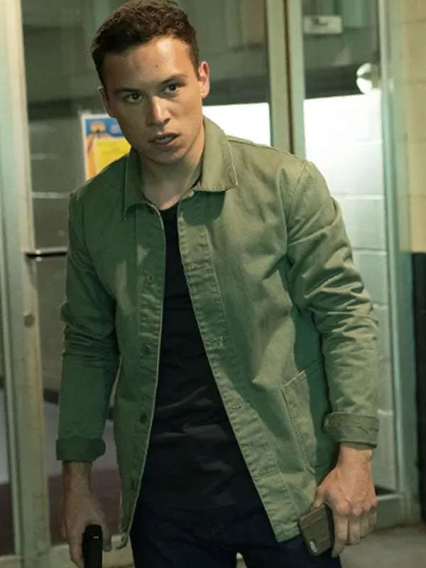 Animal Kingdom S04 Finn Cole Green Cotton Jacket