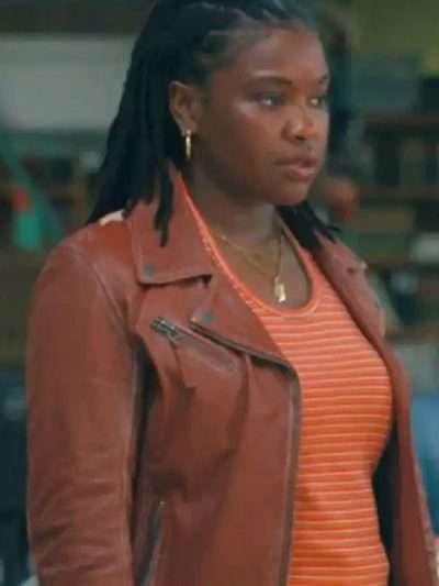 Courtney Taylor Ballard 2025 Brown Leather Jacket