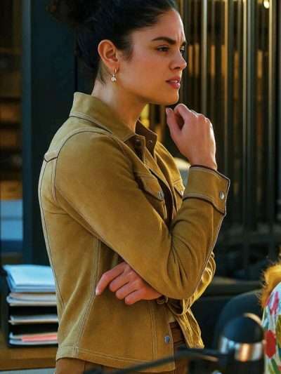 Victoria Moroles Ballard Brown Suede Leather Jacket