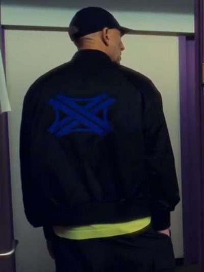 Vincent Cassel Banger 2025 Black Bomber Jacket