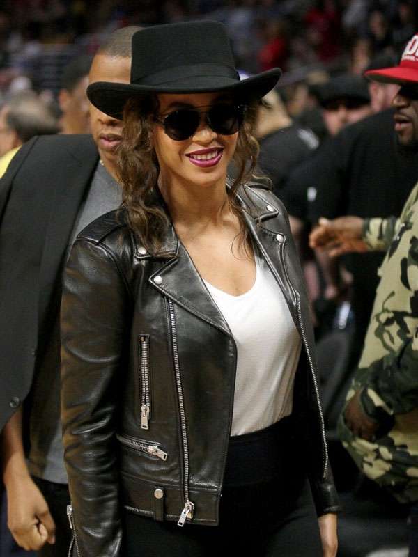 Beyonce Black Leather Jacket - New American Jackets