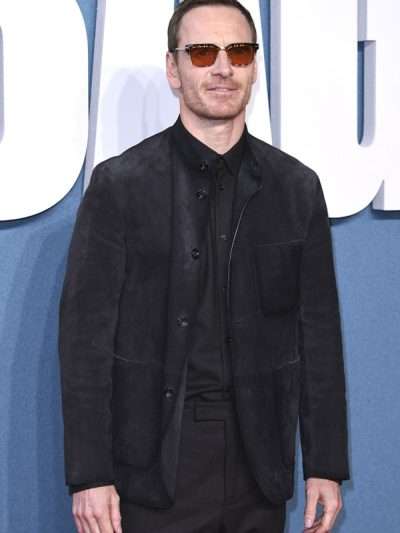Michael Fassbender Black Bag 2025 Suede Leather Jacket