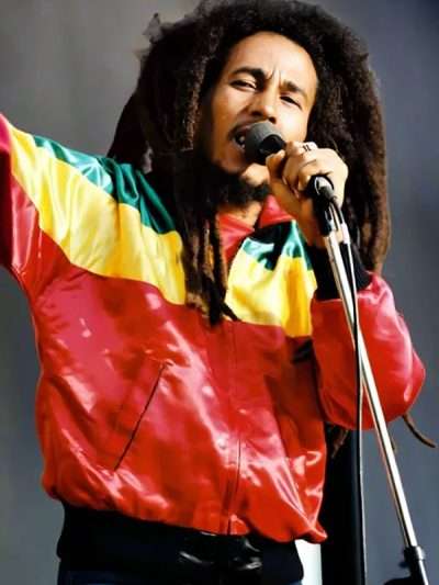 Bob Marley Multi-Color Bomber Jacket