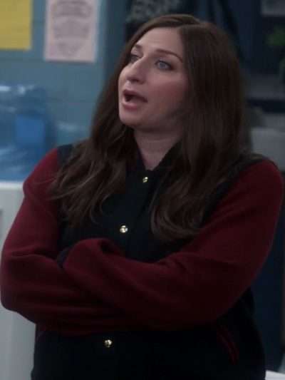 Brooklyn 99 S04 Chelsea Peretti Red and Black Bomber Jacket