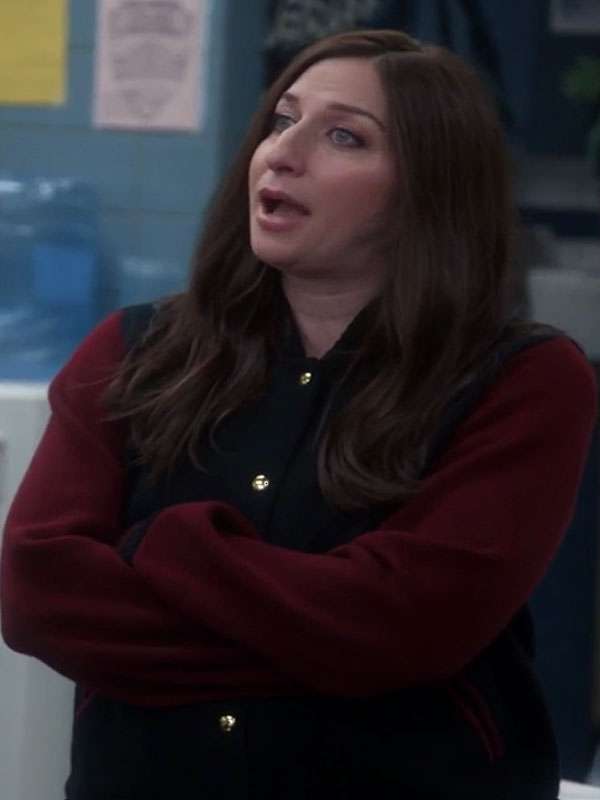 Brooklyn 99 S04 Chelsea Peretti Red and Black Bomber Jacket