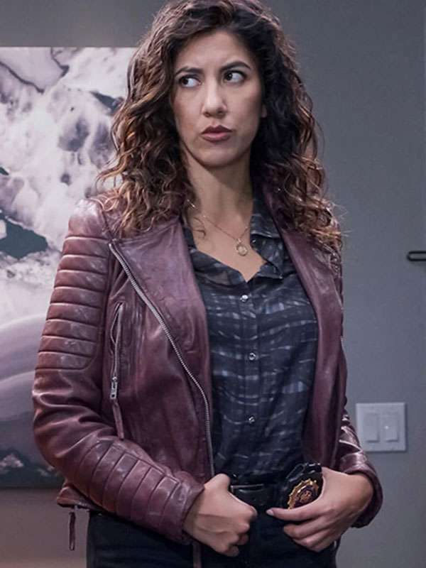 Rosa Diaz Brooklyn Nine-Nine Maroon Leather Jacket