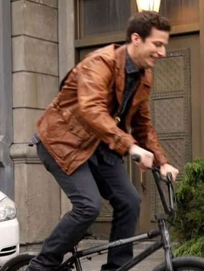 Brooklyn Nine-Nine S04 Jake Peralta Brown Leather Jacket