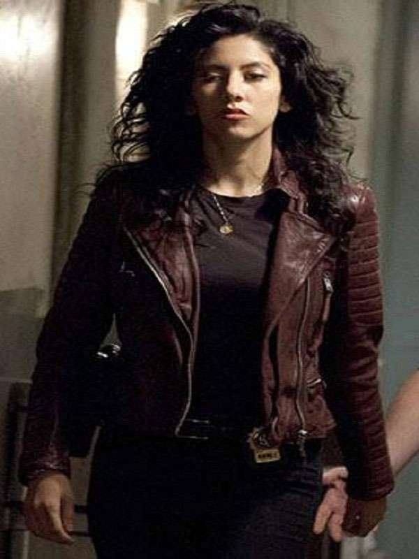 Brooklyn Nine-Nine Rosa Diaz Maroon Leather Jacket