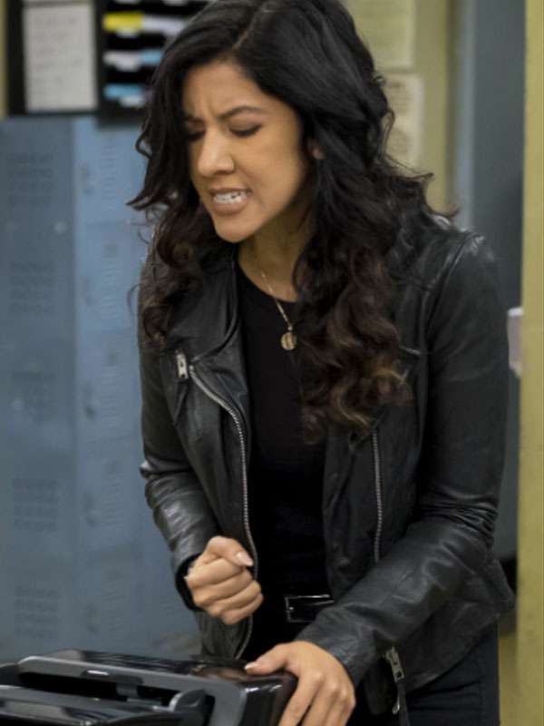Stephanie Beatriz Brooklyn Nine-Nine Black Leather Jacket