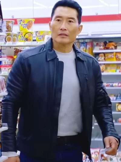 Daniel Dae Kim Butterfly Black Leather Jacket