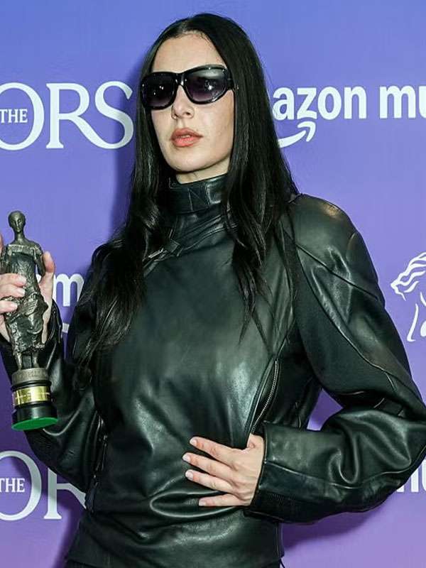 Charli XCX The IVORS 2025 Black Leather Jacket