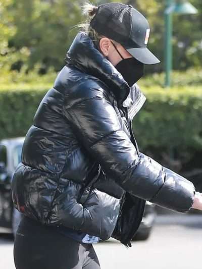American Actress Charlize Theron Black Jacket