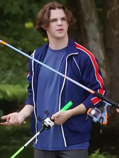 Shop Corbin Drew Ross And Just Like That Blue Track Jacket