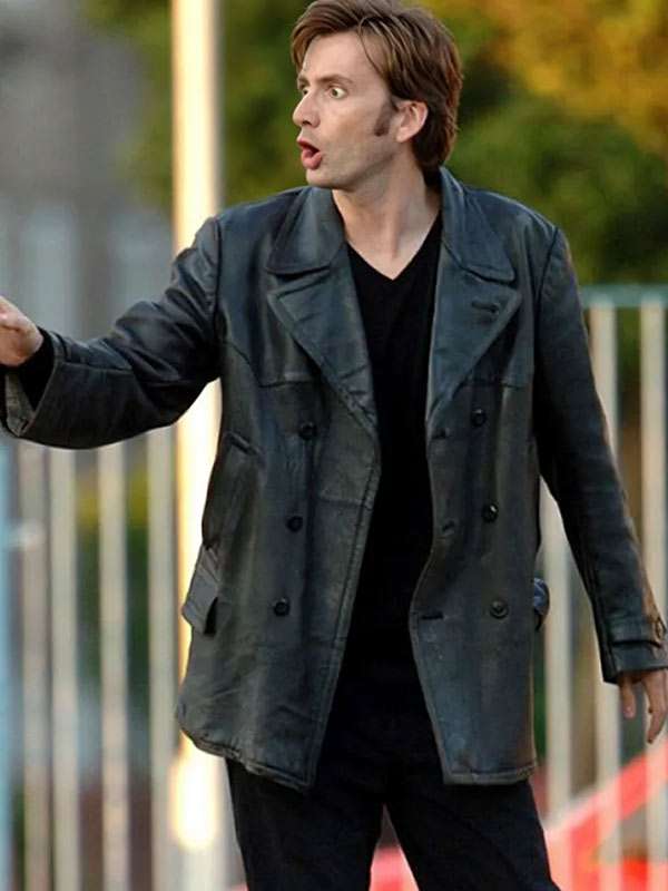 Doctor Who David Tennant Leather Peacoat