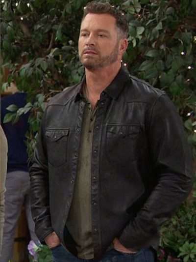 Days of Our Lives Eric Martsolf Black Leather Jacket