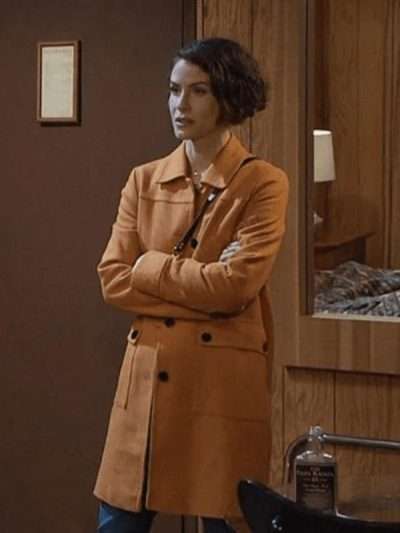 Days of Our Lives S01 Sarah Horton Orange Wool Coat