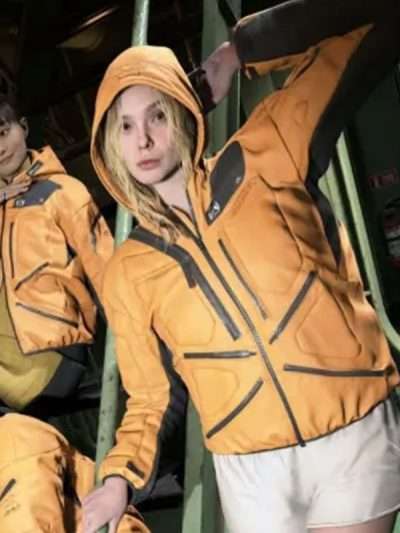 Death Death Stranding 2 On the Beach Elle Fanning Leather Jacket