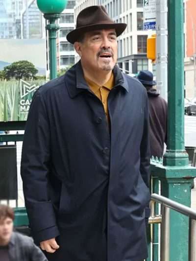 Dexter Resurrection 2025 David Zayas Blue Cotton Coat