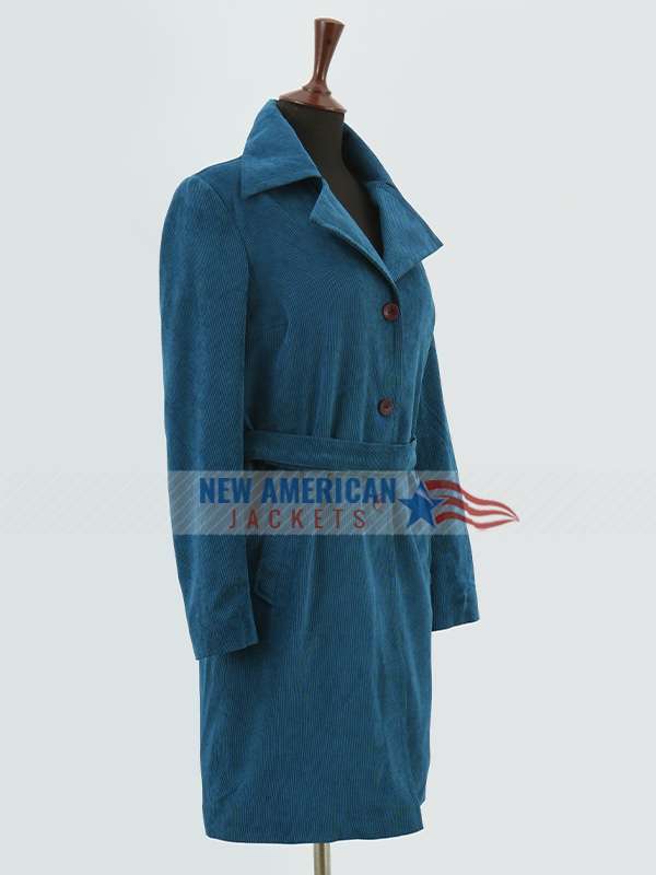 Say Nothing Dolours Price Blue Corduroy Coat