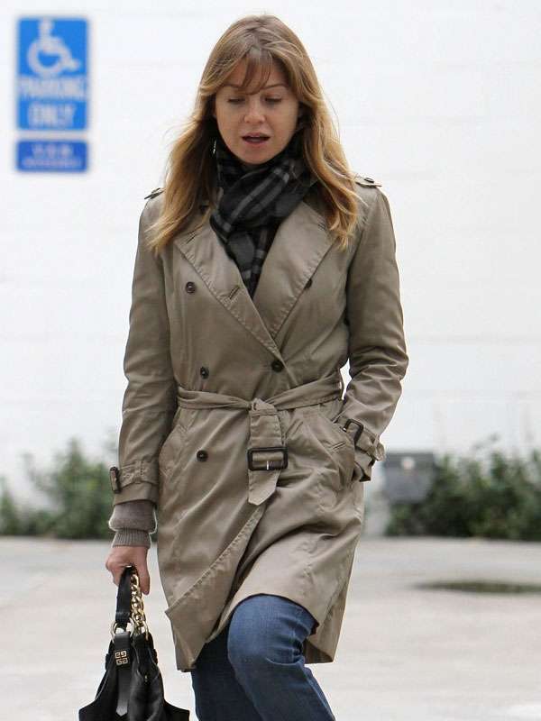 Ellen Pompeo Grey Coat